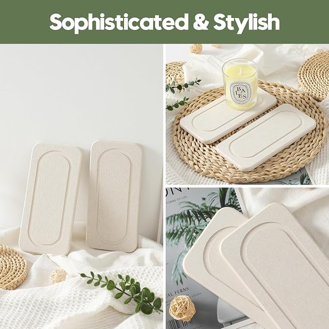 2Pack Diatomite Stone Sink Tray, Water Absorbing Faucet Mat - Image 3