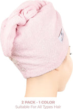 American Soft Linen 100% Cotton Hair Towels - Image 3