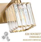 Aipsun Bathroom Vanity Lights Fixtures Crystal Vanity Light 5 Light Modern - Image 7