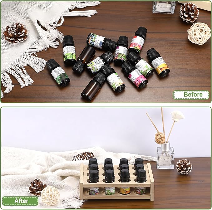 12 Slots Essential Oils Holder Essential Oil Bottle Storage Rack - Image 8