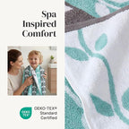 Modern Threads Natural Vine 6-Piece 100% Cotton Towel Set – Yarn Dyed Jacquard - Image 4