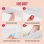 Makartt Nail File, 100/180 Grit 20 Pcs Nail Files - Image 2