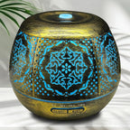 500ml Metal Essential Oil Diffuser, Antique Gold Aromatherapy Diffuser by Elcxsla
