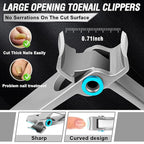 Toenail Clippers for Seniors Thick Toenails, Aucurwen Heavy Duty Toe Nail - Image 4