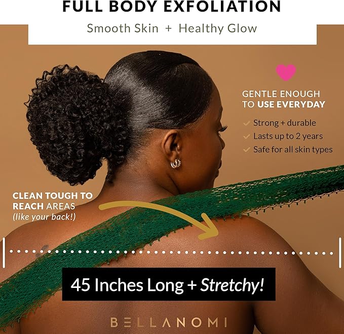 Bellanomi African Exfoliating Net Sponge, Ethically sourced from Nigeria - Image 6