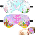 2 Pcs Sleep Mask for Kids Girls, Silk Eye Covers for Sleeping, Adjustable Strap by Unknown