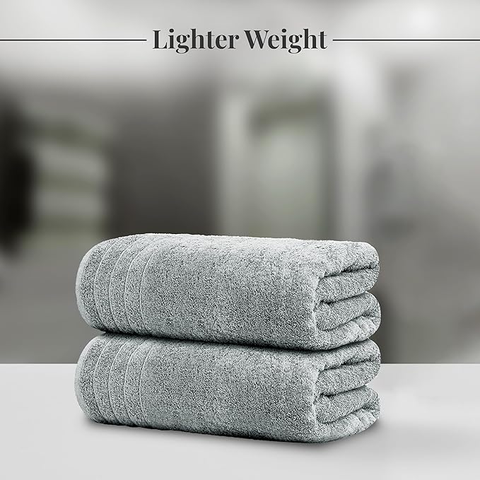 Tens Towels Pack of 4 Extra Large Bath Towels 30 x 60 Inches, 100% Cotton - Image 2