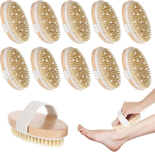 10 Pcs Dry Brushes for Body Dry Brushing Body Brush Exfoliating Brush by Unknown
