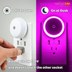 myCozyLite Pink Light Night Light Plug in, Home Decor, Dusk to Dawn Sensor - Image 2