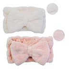 Chloven 2 Pack Microfiber Bowtie Headbands Facial Makeup Headband Cosmetic - Image 5