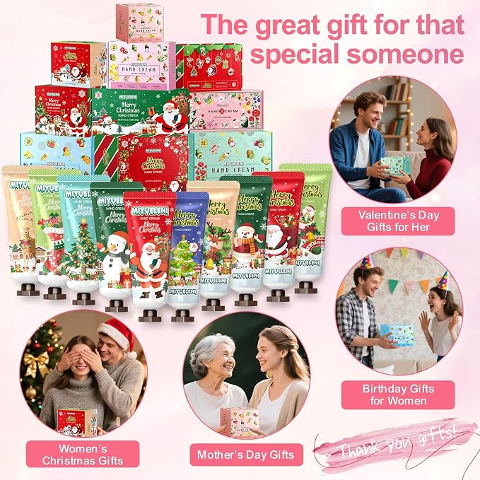 10 Pack Christmas Hand Lotion Gift Set Bulk, Mothers Day Gifts, Teacher - Image 4