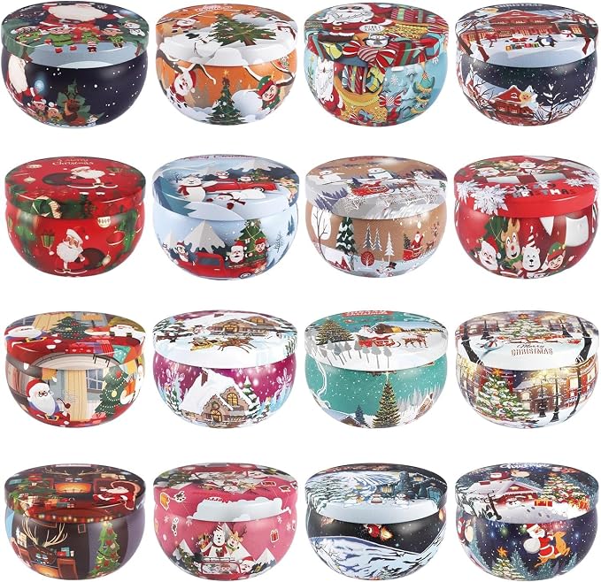 WPONSZU 16Pack Christmas Scented Candles, Candvent Calendar 2025, Gift Set - Image 9