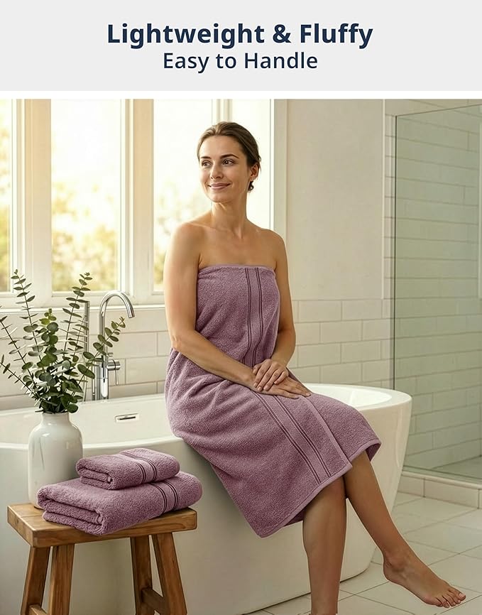 LANE LINEN Luxury Bath Towel Set - Image 2