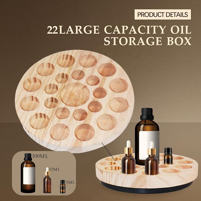 VolksRose Rotating Essential Oil Organizer - Image 3