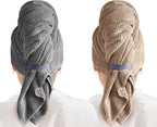 MABAO 2 Pack Microfiber Hair Towel Wrap by MABAOSleepMasks