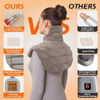 Ambershine 19''x24'' Weighted Neck & Shoulder Heating Pad, 2.5lbs - Image 2
