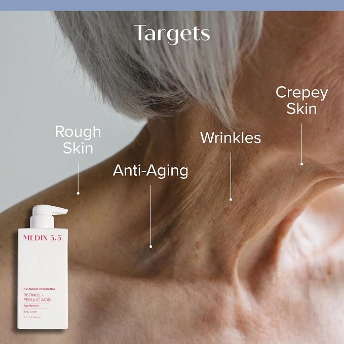 MEDIX Fragrance Free Firming Retinol Body Lotion + Brightening Vitamin C Cream - Image 2