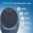 COSLUS FBS01 Facial Cleansing Brush Face Scrubber: Portable Silicone Waterproof - Image 4