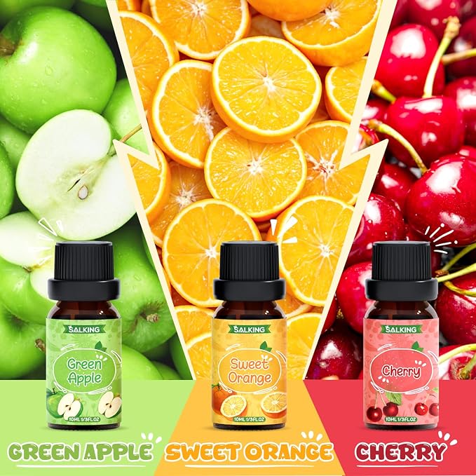 SALKING Fruity Fragrance Essential Oils Set, Essential Oil Gift Set Scented Oils - Image 4