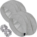 Sleep Cap Bonnet for Sleeping, Adjustable Cooling Ice Silk Lined Hair Bonnets by ROYBENS