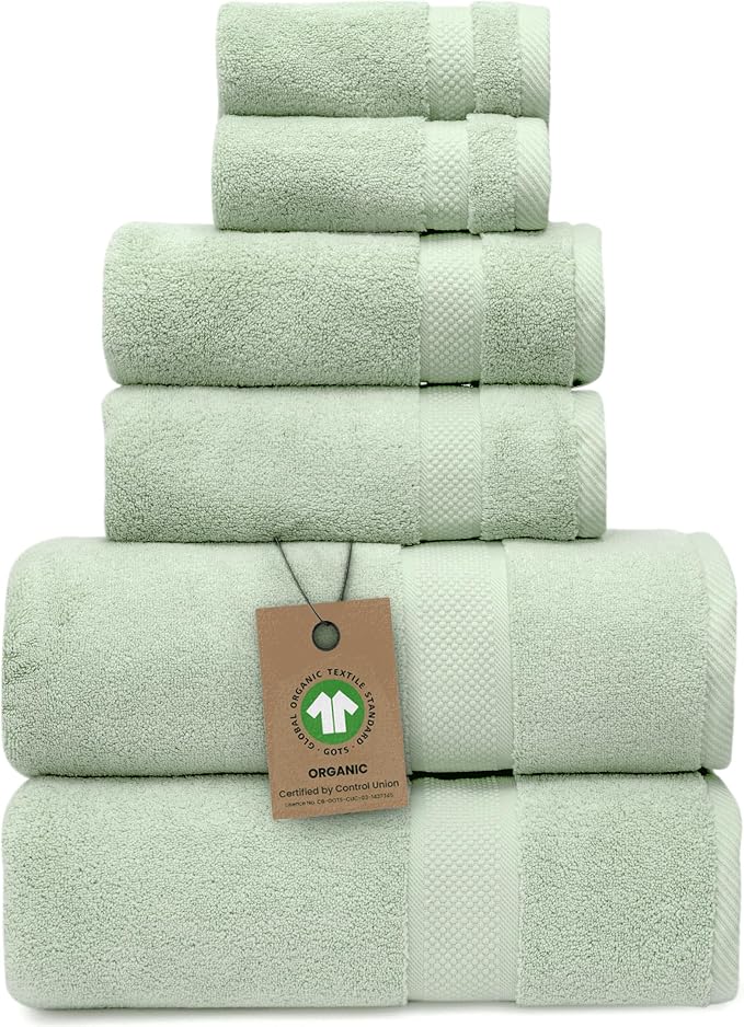 Alusa Home 100% Organic Zero-Twist Cotton Towels by AlusaHome