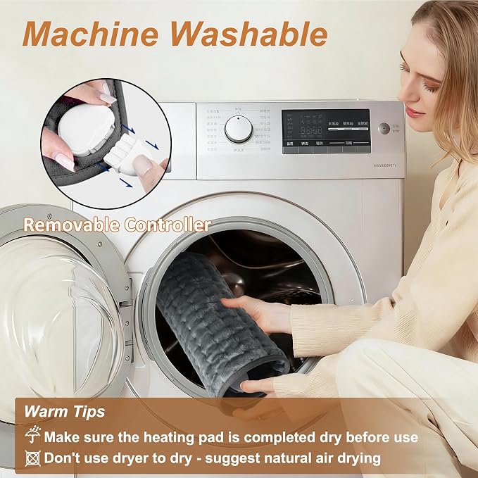 Electric Heating pad with 6 Heat Settings, Auto Shut Off, Dry Electric Heating - Image 6