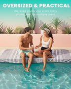 2 Packs Cotton Turkish Beach Towels Sand Free Quick Dry Oversized Bath Pool - Image 4