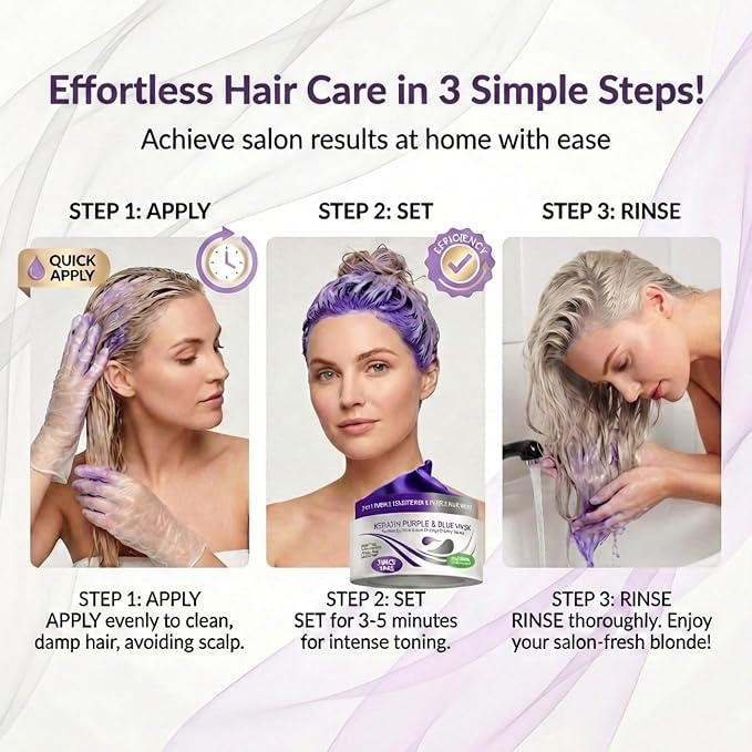 VITAMINS hair cosmetics Keratin Purple Hair Mask - Image 4