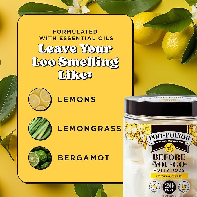 Poo~Pourri Original Citrus Before-You-Go 2-in-1 Toilet Potty Pods 20ct - Image 6