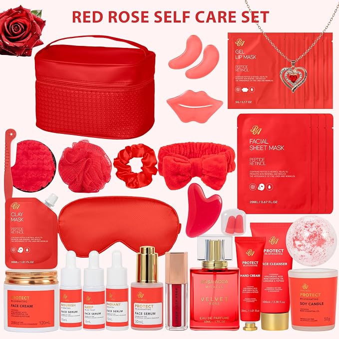 33 Pcs Mother's Day Gifts, Home Spa Kit, Hydrating Skin Care Set, Self Care - Image 2