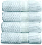 NY Loft 100% Cotton Bath Towels 4 Pack | Super Soft & Absorbent Quick-Dry Bath by NYLoft