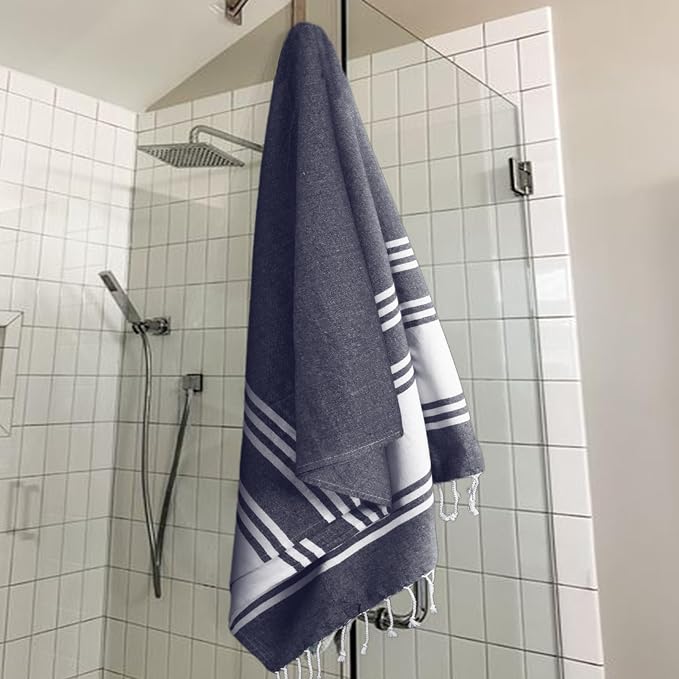 Goroly Home Cotton Turkish Peshtemal Beach Towel, Extra Large, Thin Quick Dry - Image 6