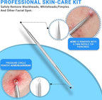 EFAH Care 2Pcs Stainless Steel Pimple Extractor Acne Treatment Tool Surgical - Image 3