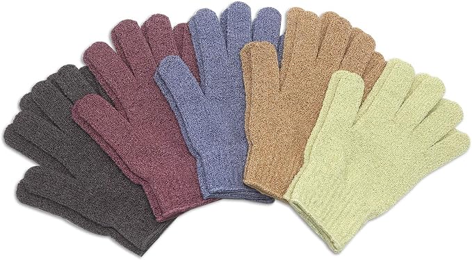 MIG4U Shower Exfoliating Scrub Gloves, Bathing Gloves Body Wash Dead Skin - Image 2