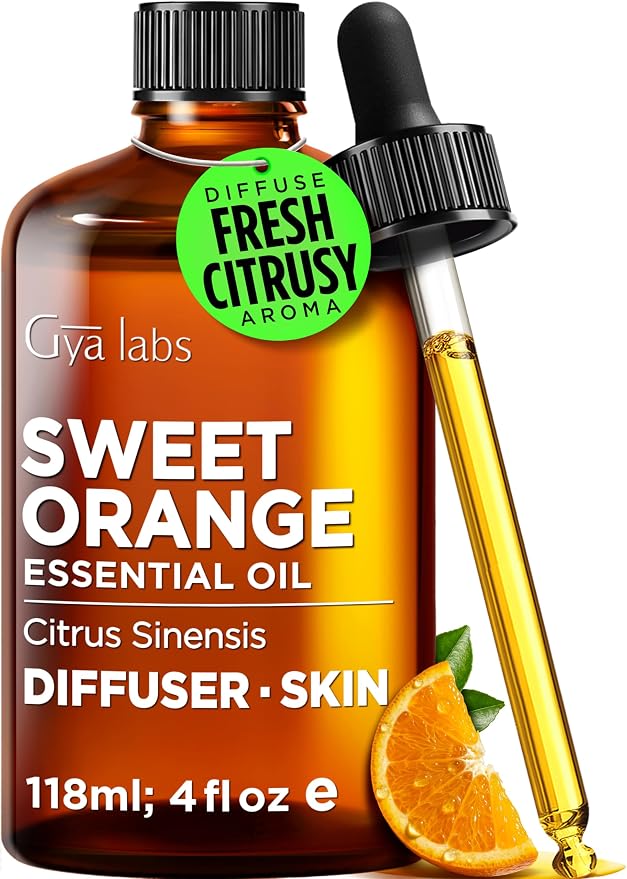 100% Pure Orange Essential Oil by GyaLabs