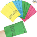 12 Pcs Exfoliating Washcloth, Korean Exfoliating Mitt Colorful Korean by Prudiut