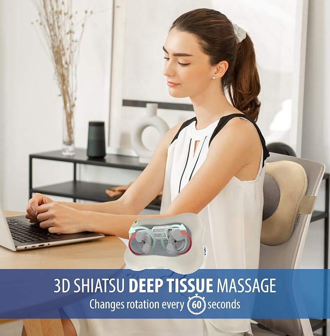 Zyllion Shiatsu Back and Neck Massager - Image 3