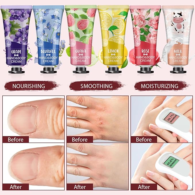 VESPRO 56 Pack Hand Cream Gifts Set, Mothers Day Gifts, Bulk Hand Lotion Travel - Image 6