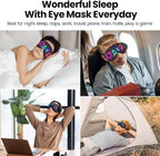 2 Pcs Boys Sleep Eye Mask, Guys Blackout Sleeping Silk Mask - Image 7