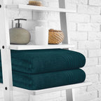 BOUTIQUO 100% Cotton 2 Pack Bath Towel Set 28x55 inches, Eco-Friendly Large - Image 3