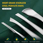 FVION Pedicure Knife Set for Feet – 4 PCS Ingrown Toenail Blade Tool Calloused - Image 5