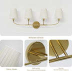 4-Light Bathroom Light Fixtures, Modern Light Fixtures - Image 4