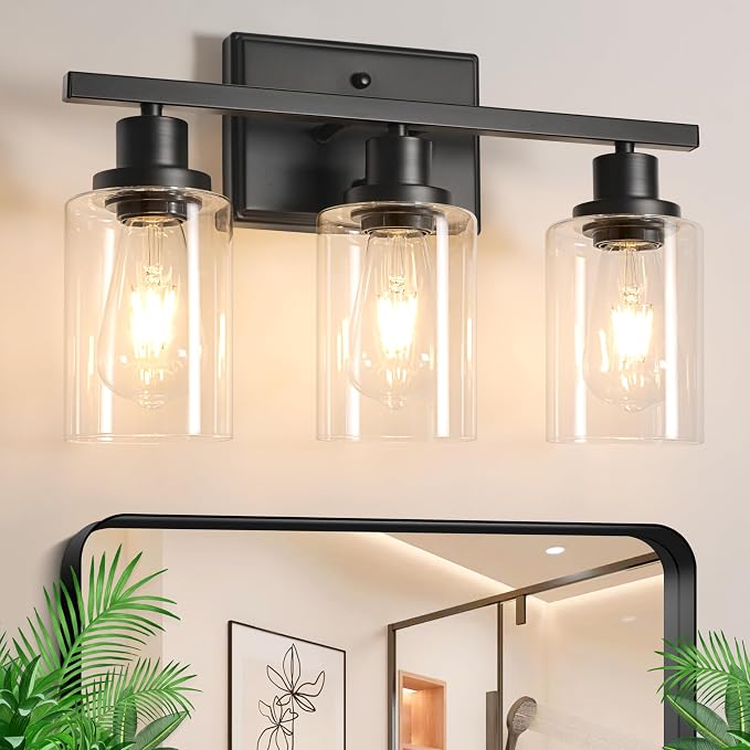 Ascher Bathroom Vanity Light Fixtures, 3 Light Wall Sconces Lighting by Ascher