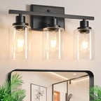Ascher Bathroom Vanity Light Fixtures, 3 Light Wall Sconces Lighting by Ascher