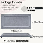 2 PCS Water Absorbing Stone Trays - Image 4