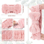 3 Pieces Towel Headbands for Women Makeup Headband for Washing Face Makeup Spa - Image 2