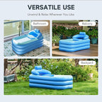 CO-Z Inflatable Adult Bath Tub, Free-Standing Blow Up Bathtub - Image 8