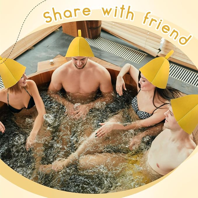 JaGely Sauna Hat for Men Women Sauna Hat Vaporarium Cap Russian Banya Cap for - Image 4
