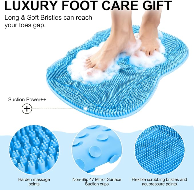 Bath Shower Foot Scrubber Mat - Image 2