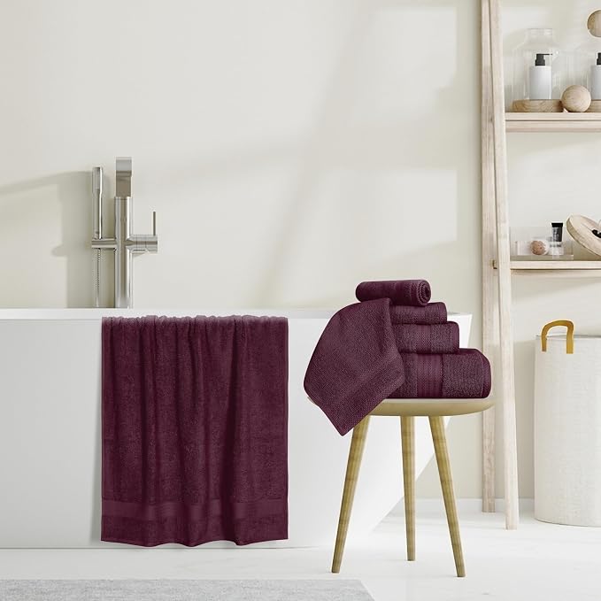 GLAMBURG Ultra Soft 8-Piece Towel Set - Image 5
